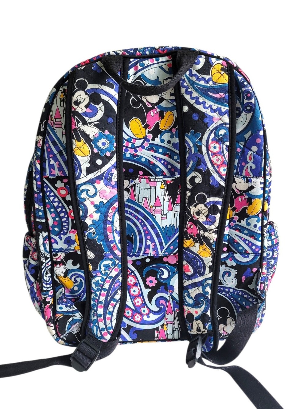 Vera Bradley Disney Mickey Mouse Paisley Print Travel Backpack - Picture 2 of 10